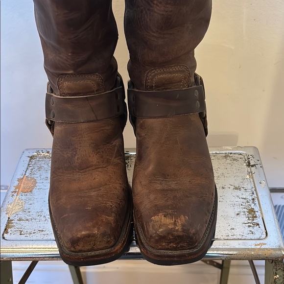 Frye Brown Leather Women's Boots - Picture 2 of 5